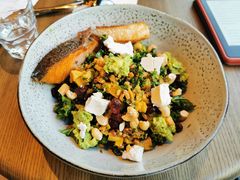 煎三文鱼牛油果色拉-wagas(暖山店)