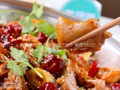 顶好香辣蹄花虾大份-顶好大虾炝锅鱼(长安店)