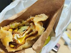 -小红车炸蛋葱油饼