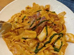 培根鱿鱼手工宽面-LA MAISON公鸡和龙(蛇口店)