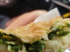 素韭菜馅饼-老方子馅饼粥(台东店)