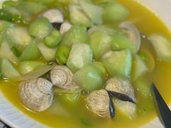 蛤蜊蚕豆炒丝瓜-乡亲鹅肉城(昆山店)