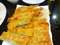 韭菜肉锅贴-阿宝海鲜饭店