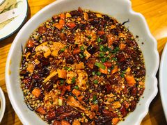 麻辣猪脑-丁记盐蘸牛肉·新杭菜(河东路店)