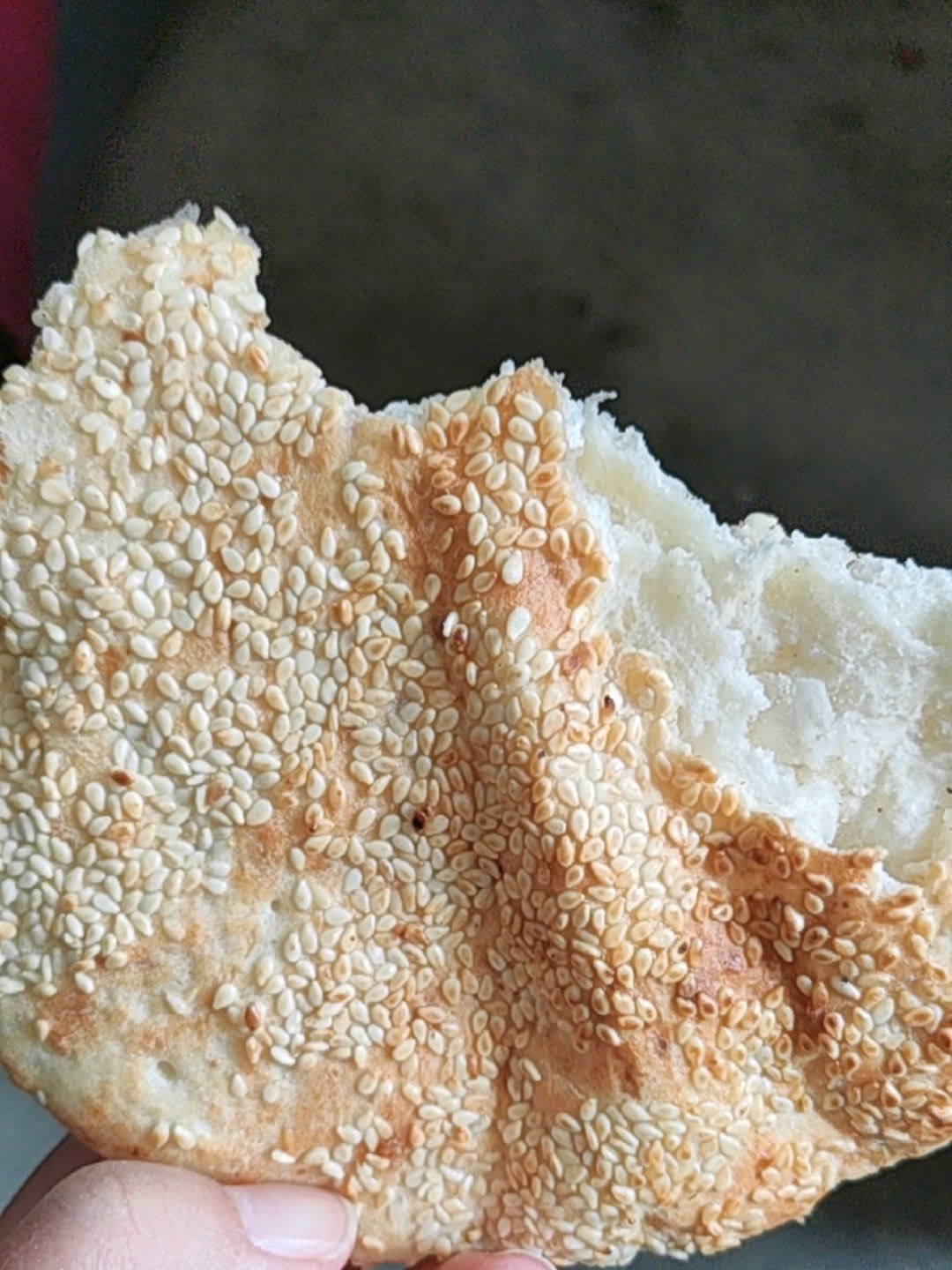 今天尝鲜的烧饼,超好吃!