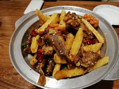 -东来菜馆•手抓海鲜家常菜•海鲜锅贴(鸽子窝店)