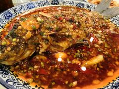 泡豇豆烧胭脂鱼-高坎一品甲鱼庄(两河店)