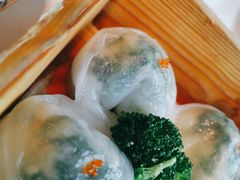 鲜虾菠菜饺-粤式早茶希朋喜宴