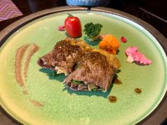 薄牛肉卷-羽山料理
