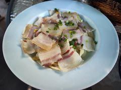 农家自制咸肉蒸春笋-阿巧茶庄