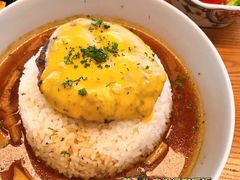 芝士牛肉汉堡咖喱饭-红小满休闲餐厅(十全街店)