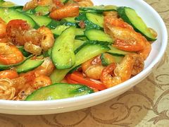 青瓜炒小虾-联邦酒楼