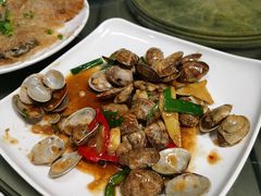 姜葱炒花甲-七鲜渔港美食餐厅(巽寮湾海景店)