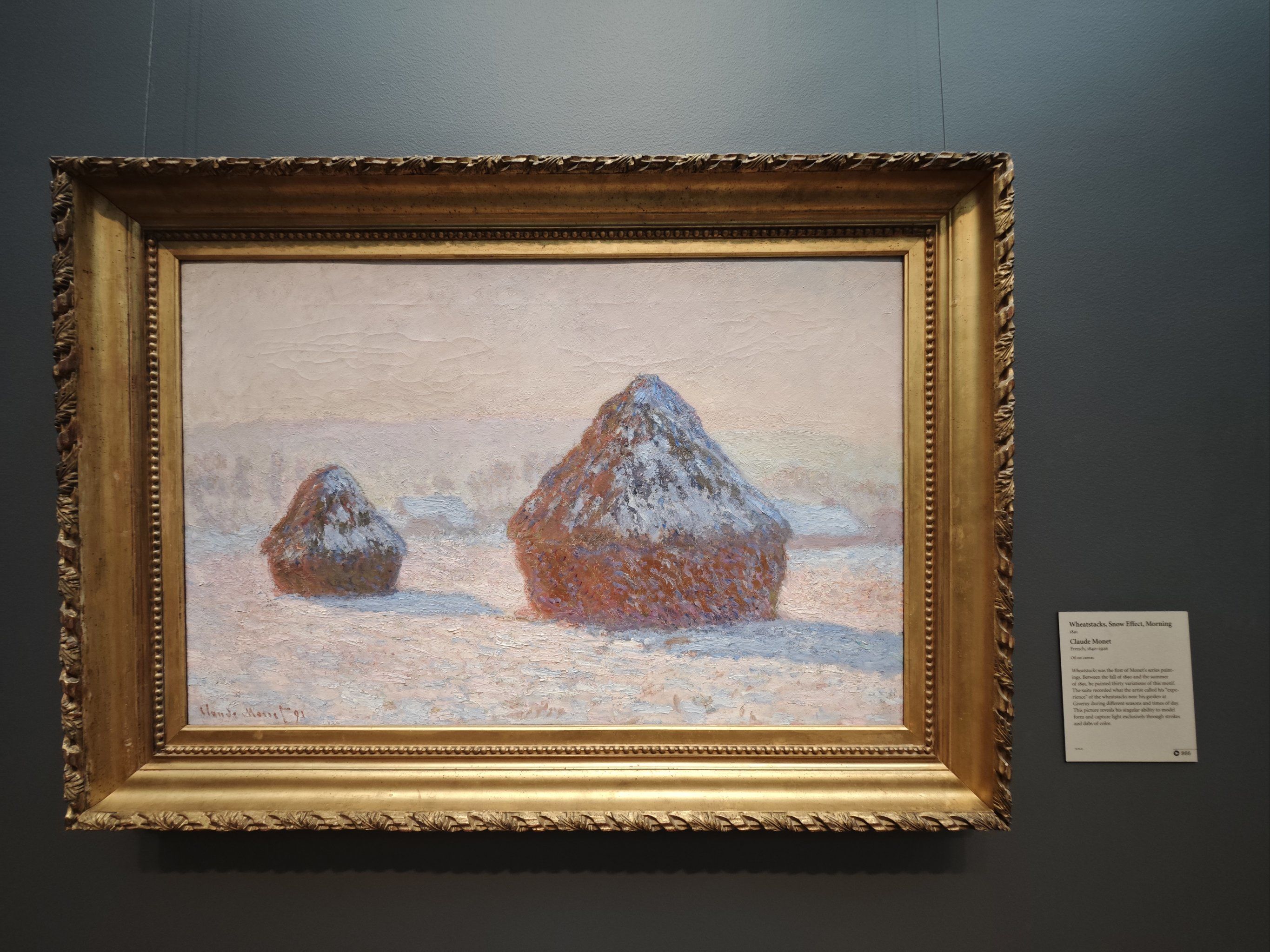 花和莫奈的著名作品草垛等等,同时展馆介绍了梵高一生的成就和罹难