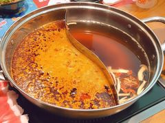 菌汤拼麻辣鸳鸯锅底-呷哺呷哺 黄金牧场 (大港油田幸福广场店)