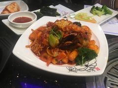 海鲜拉面炒年糕-青松馆韩国料理(香港中路佳世客店)