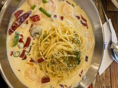 虾仁辣奶油意面-Kpasta韩式意大利面