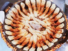 排骨豆角卷子-华盛园卷子王农家菜水库鱼