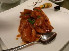 港式茄汁大虾-唐拉雅秀酒店-唐苑中餐厅