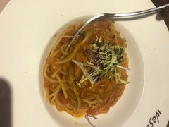 奶油蘑菇培根意面-遇见西木美式餐厅(体育路店)