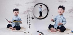 -海岸风光儿童摄影
