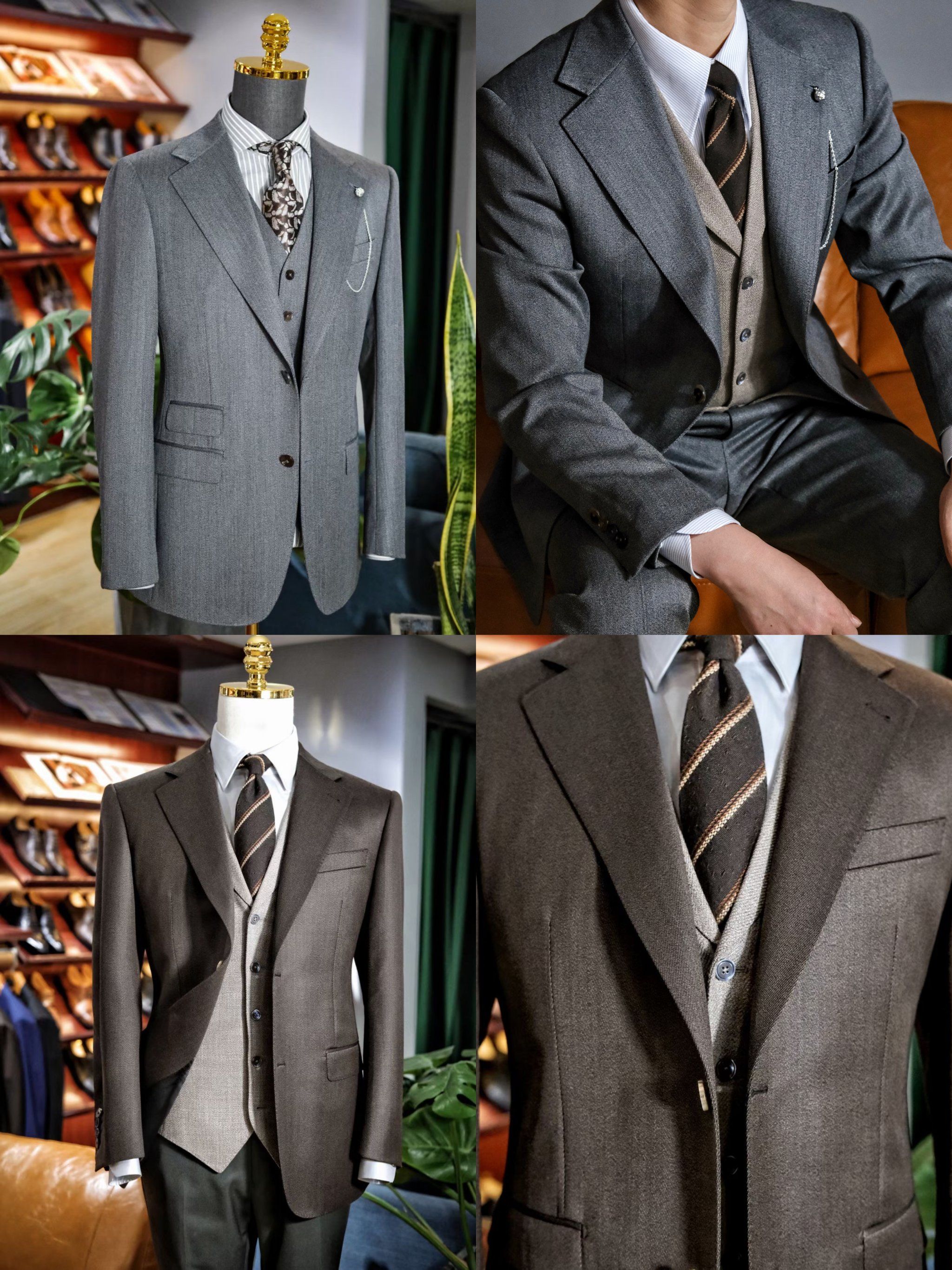 秋冬高克重婚礼西装