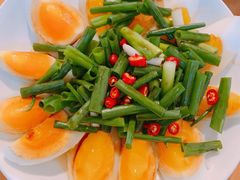 葱拌鹅蛋-老村长农家院