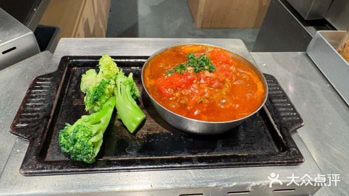 肉肉大米(西单大悦城店)番茄红烩汉堡肉图片