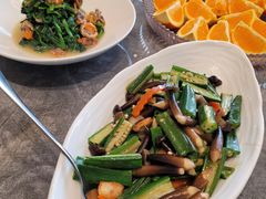 秋葵鸡纵菌-靓湾海鲜·海景餐厅(小麦岛店)