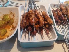 蒜爆肉-清真·老金烧烤·小龙虾(山大路店)