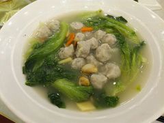 生菜煲淋鲮鱼球-小榄公饭店·岭南庭院餐厅(民安北路店)