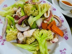 菜花炒鲜鱿-奇香楼(五眼桥横街店)