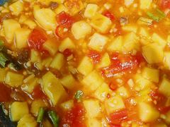 牛干巴炒豌豆粉-云海肴·汽锅鸡·云南菜(广安门天虹店)
