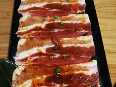 调味猪五花-九田家黑牛烤肉料理(柒悦城店)