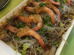 蒜蓉粉絲蒸青蝦-大眼锅贴水饺(河东店)