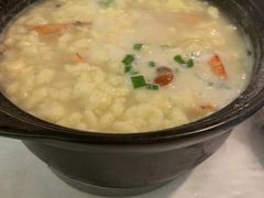 鲜虾疙瘩汤-蓝珊甄选海鲜自助·火锅大排档(近阿那亚店)