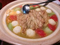 丝瓜鱼丸炖馓子-永安鱼庄·镇江菜(东吴路店)