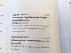菜单-Cafe Sacher(WIEN)