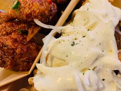 全鸡甜辣拼下雪的鸡-富乐满韩国正宗炸鸡韩国料理(虹泉路店)