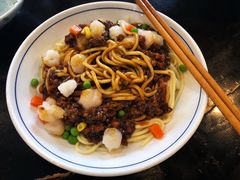 虾仁炸酱面-奎元馆.百年奎元.非遗传承(西湖边的解放路店)
