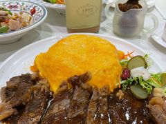 黑椒牛扒蛋包饭-锦园春香港茶餐厅(西海湾旗舰店)