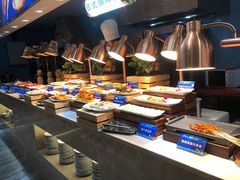 自助取餐区-锤头鲨毛肚海鲜烤肉自助餐厅(国购广场店)