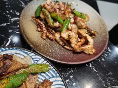 香辣铁板鱿鱼-大成铁板烧•板前(复古餐厅石老人店)