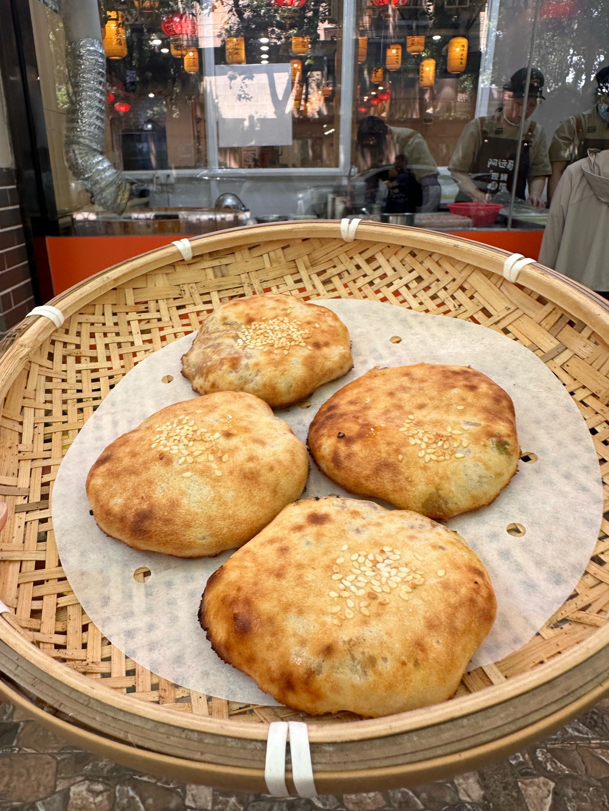 今天尝鲜的烧饼,超好吃!