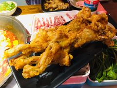 炸牛蛙-老天桥蛙炉火锅(姑苏总店)