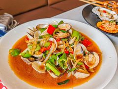 葱姜爆炒海贝-覃记海鲜美食餐厅