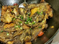 锅烧深海碟鱼头-大份-开海·红岛海鲜虾水饺(石老人店)