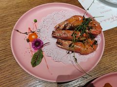 黑胡椒煎阿根廷大红虾-甜阿姨·天台花园私房菜(万松园店)