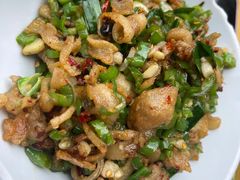 青椒炒油渣-笨罗卜浏阳菜馆(星沙店)