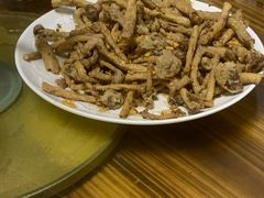 咸蛋炸菇類-堤边美食
